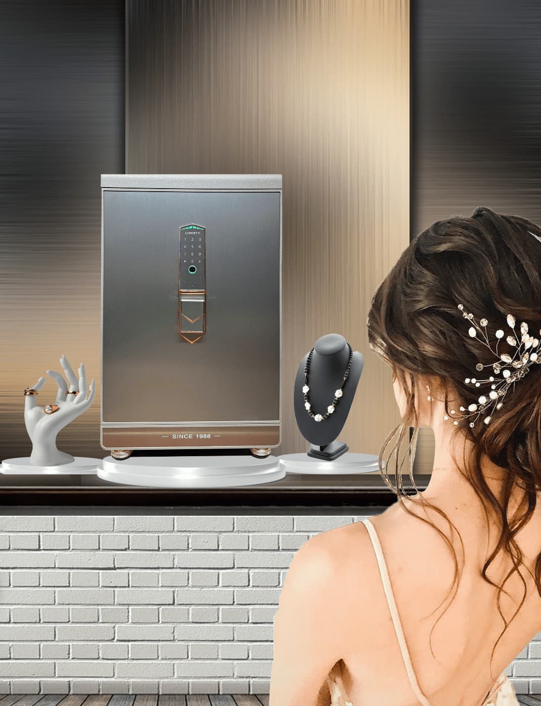 Két Sắt Liberty Premium LB68S5II - Khóa Vân Tay Điện Tử Kết Nối Điện Thoại