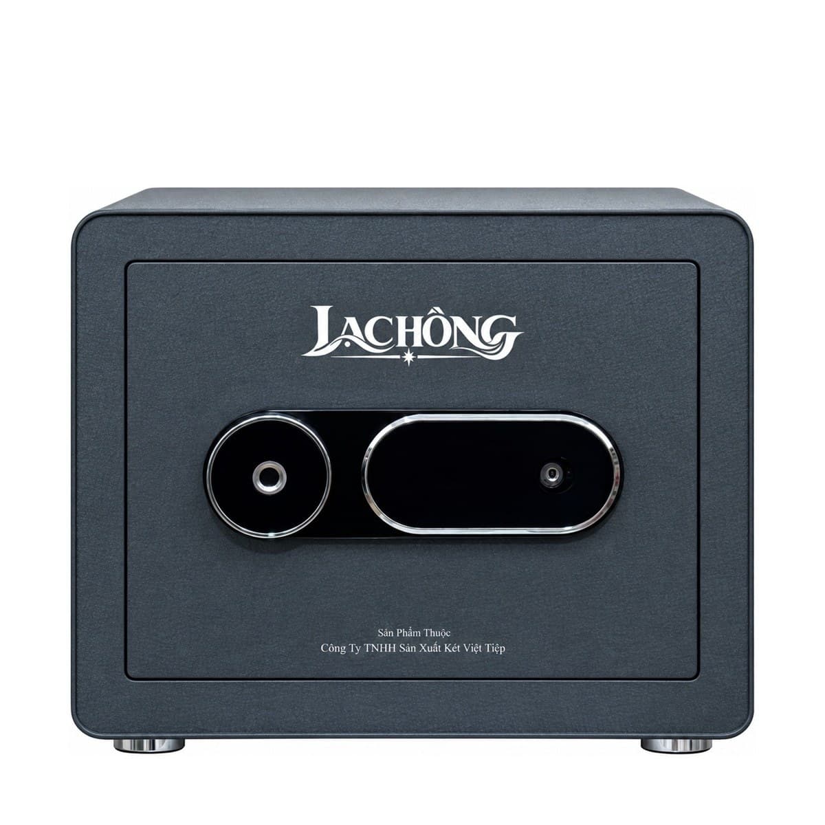 Két Lạc Hồng TD30, Đen, Đóng cửa, logo Lạc Hồng và tên nhà sản xuất trên mặt trước.