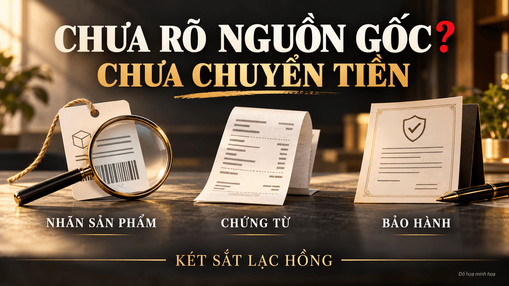 Két Sắt Lạc Hồng - kiểm tra nguồn gốc, chứng từ và bảo hành