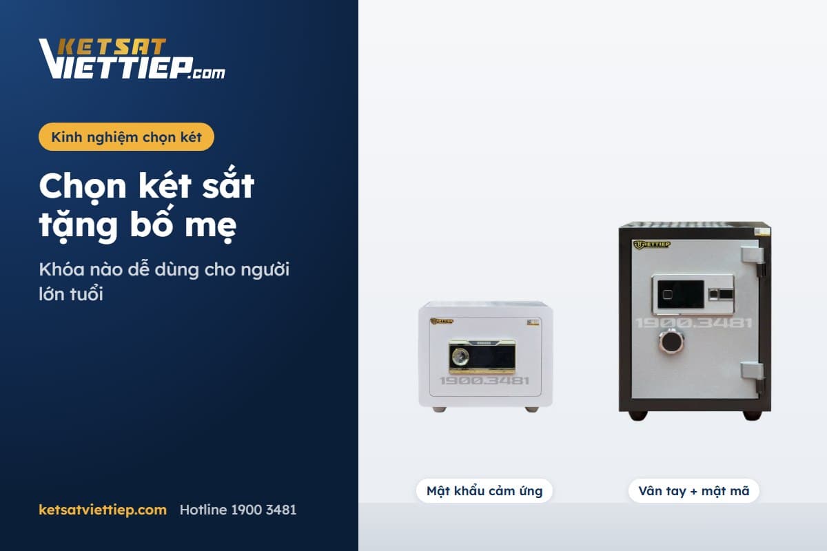 Két sắt mật khẩu cảm ứng VSC38 SU và két vân tay KE54 Pro