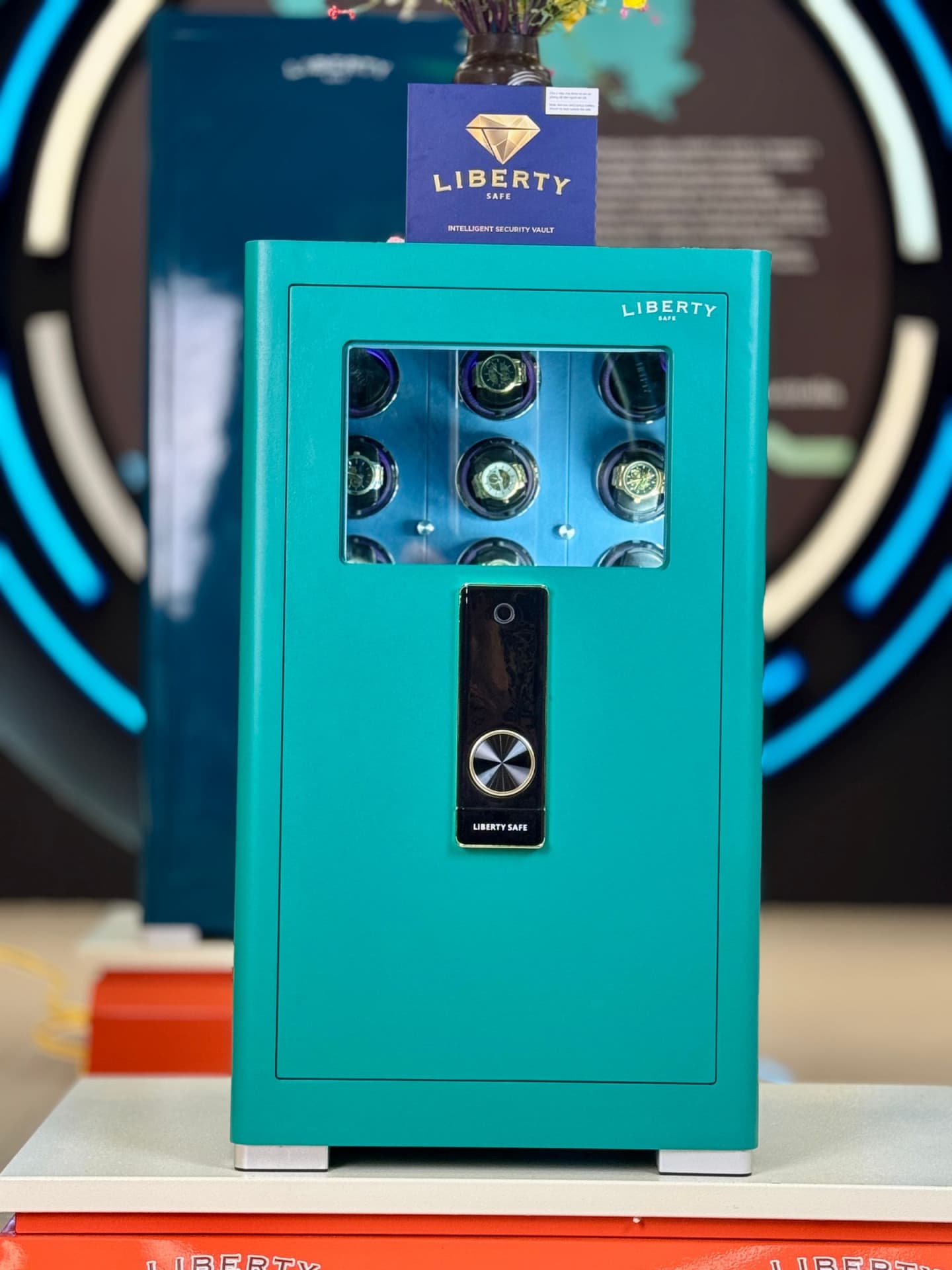 KÉT SẮT ĐỒNG HỒ CAO CẤP LIBERTY LB1000 PRO 12 WATCH WINDER L - Nỉ Trắng, Nỉ Xám , Nỉ Vàng, Nỉ Xanh