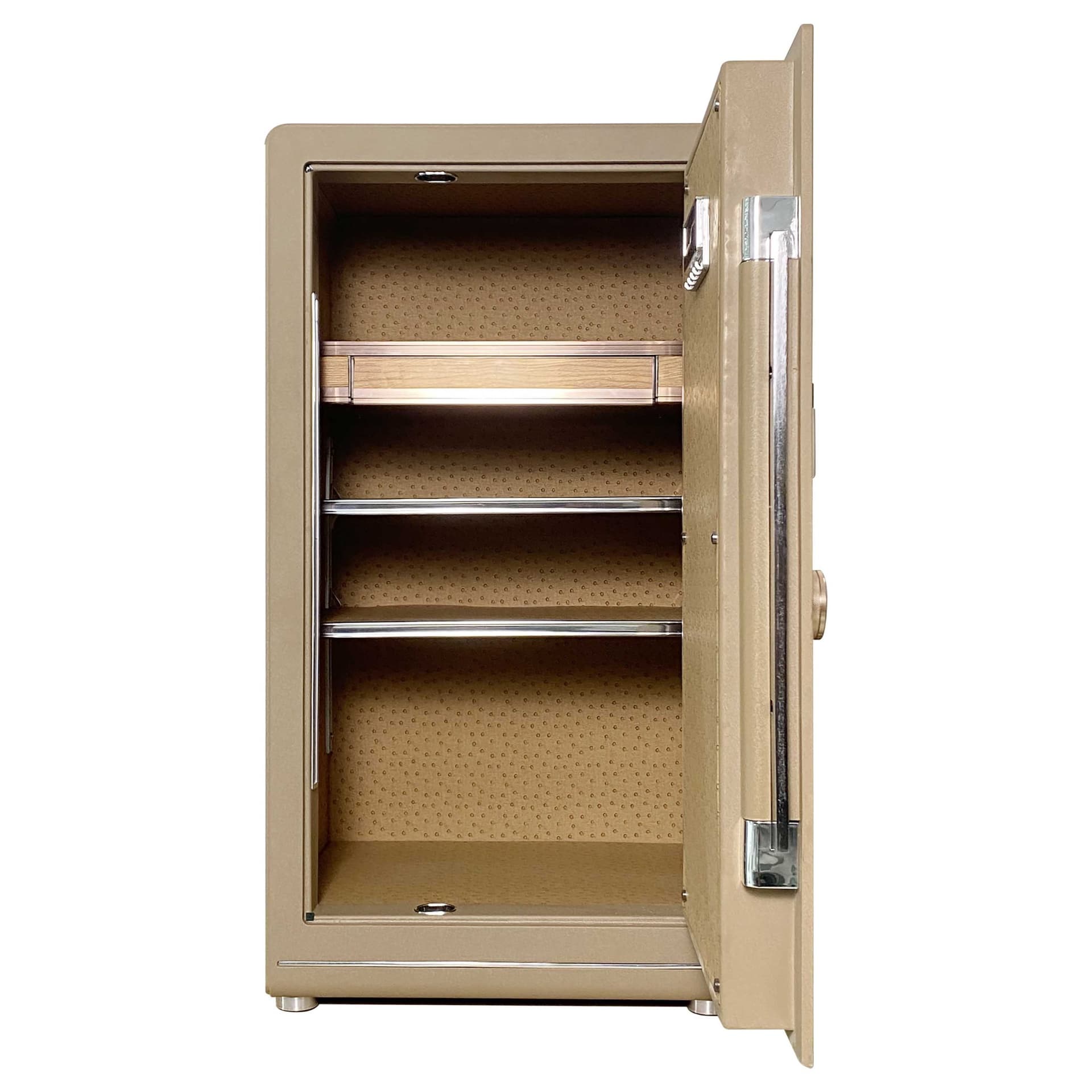 Két sắt BOFA BF-V-100BJ mở cửa để quan sát khoang bên trong