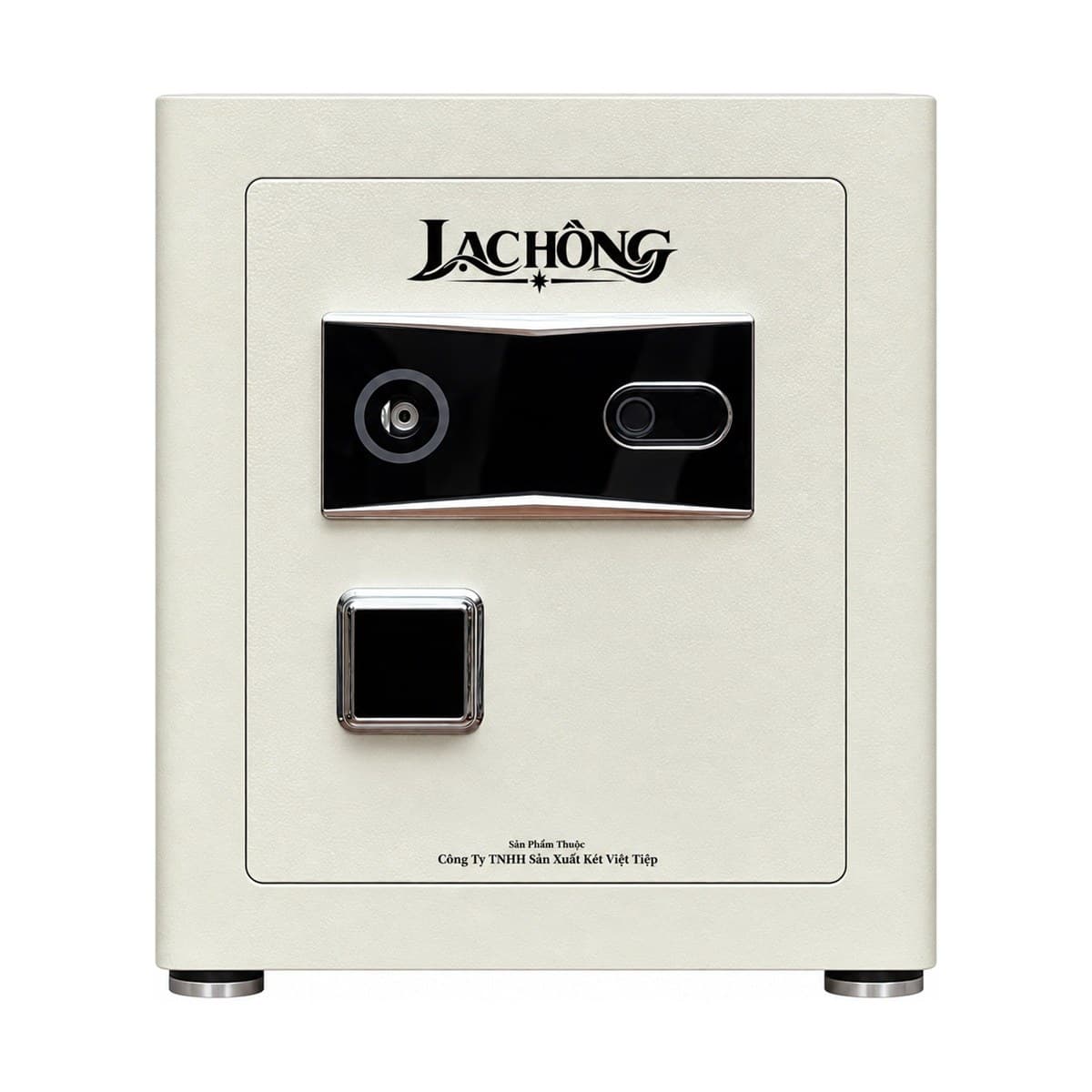 Két Lạc Hồng NEO H2, Trắng, Đóng cửa, logo Lạc Hồng và tên nhà sản xuất trên mặt trước.