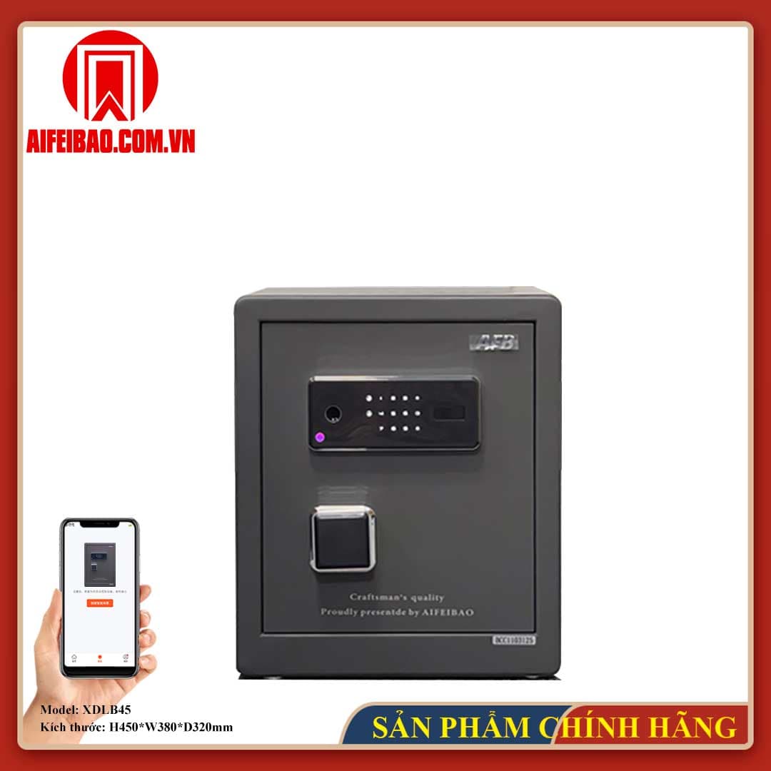 Mặt trước két Aifeibao XDLB45 màu xám