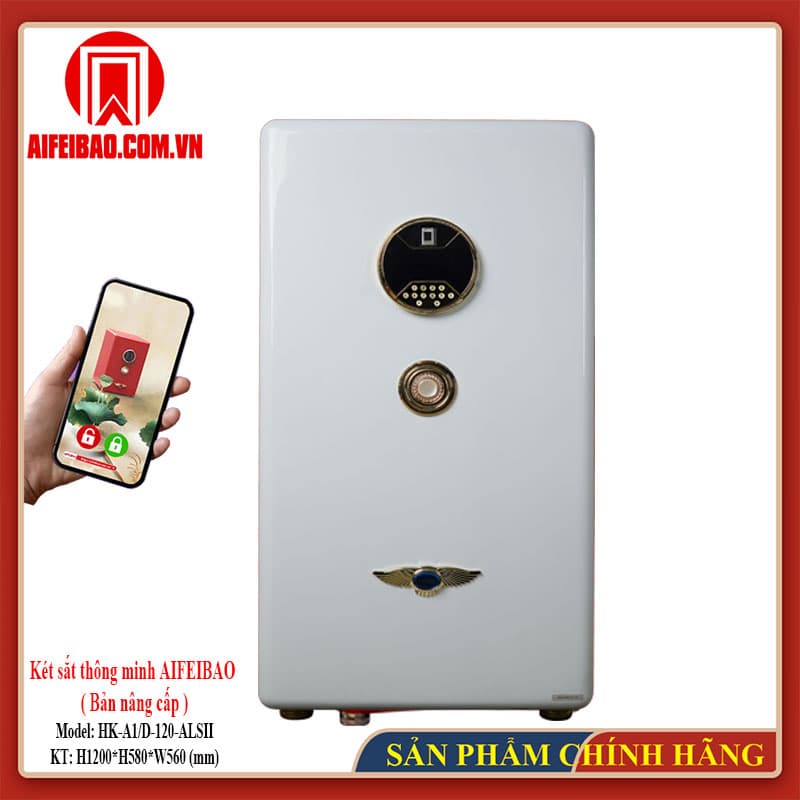 Két sắt thông minh Aifeibao HK-A1/D-120-ALSII bản nâng cấp có khay để đồng hồ cơ