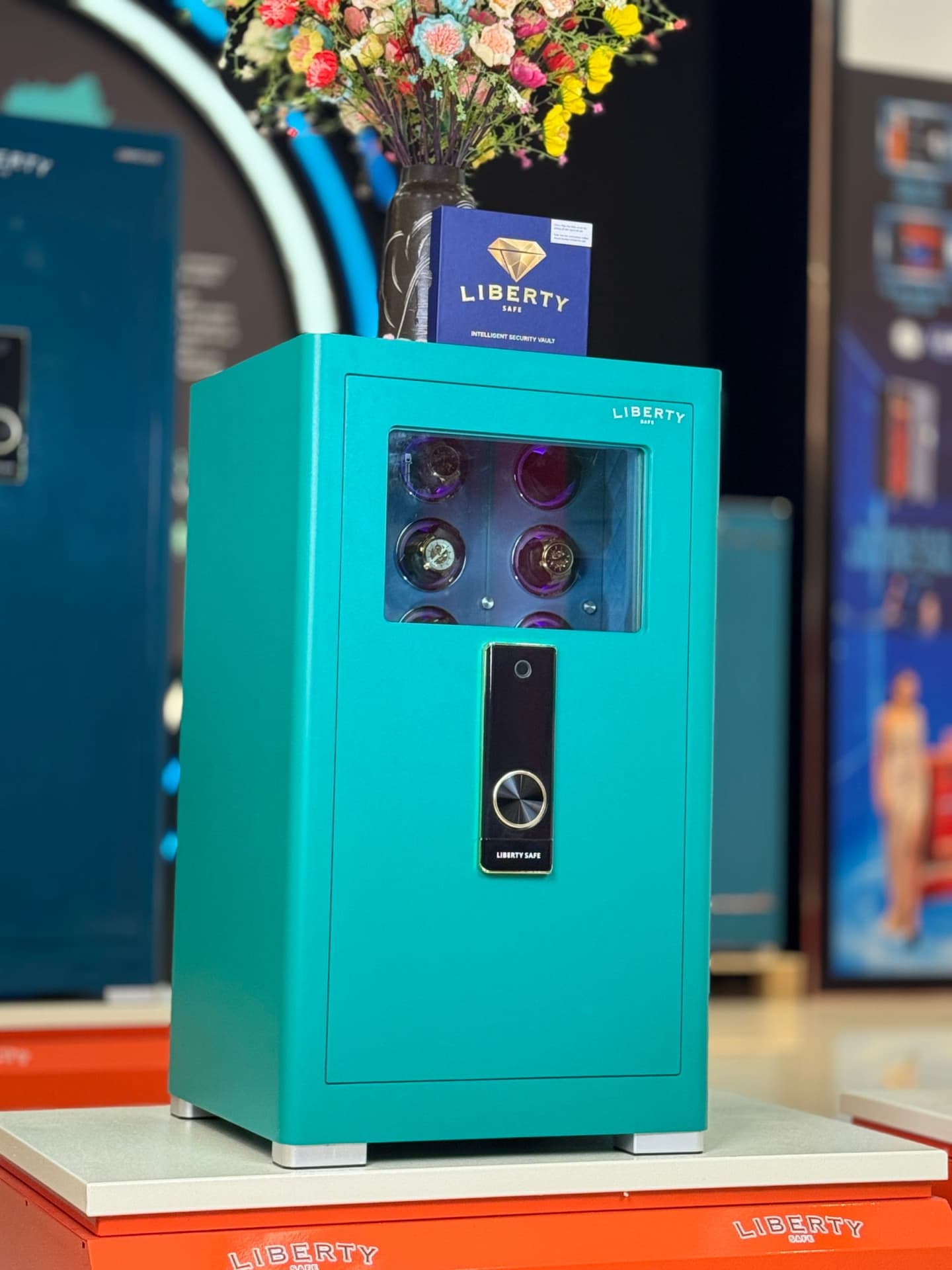 KÉT SẮT ĐỒNG HỒ CAO CẤP LIBERTY LB1000 PRO 12 WATCH WINDER L - Nỉ Trắng, Nỉ Xám , Nỉ Vàng, Nỉ Xanh