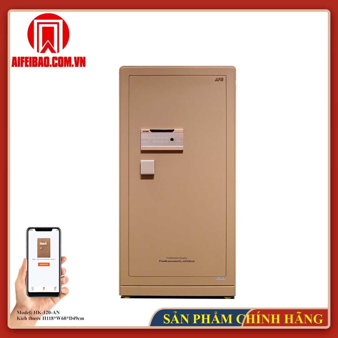 Mặt trước két Aifeibao HK-120-AN màu nâu đồng