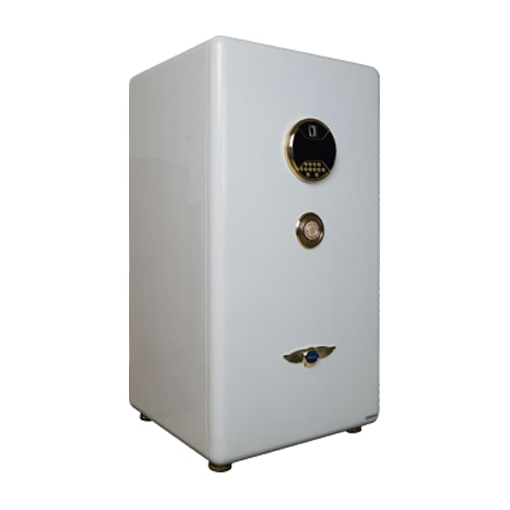 Góc trước bên trái két Aifeibao HK-A1/D-120-ALSII màu trắng