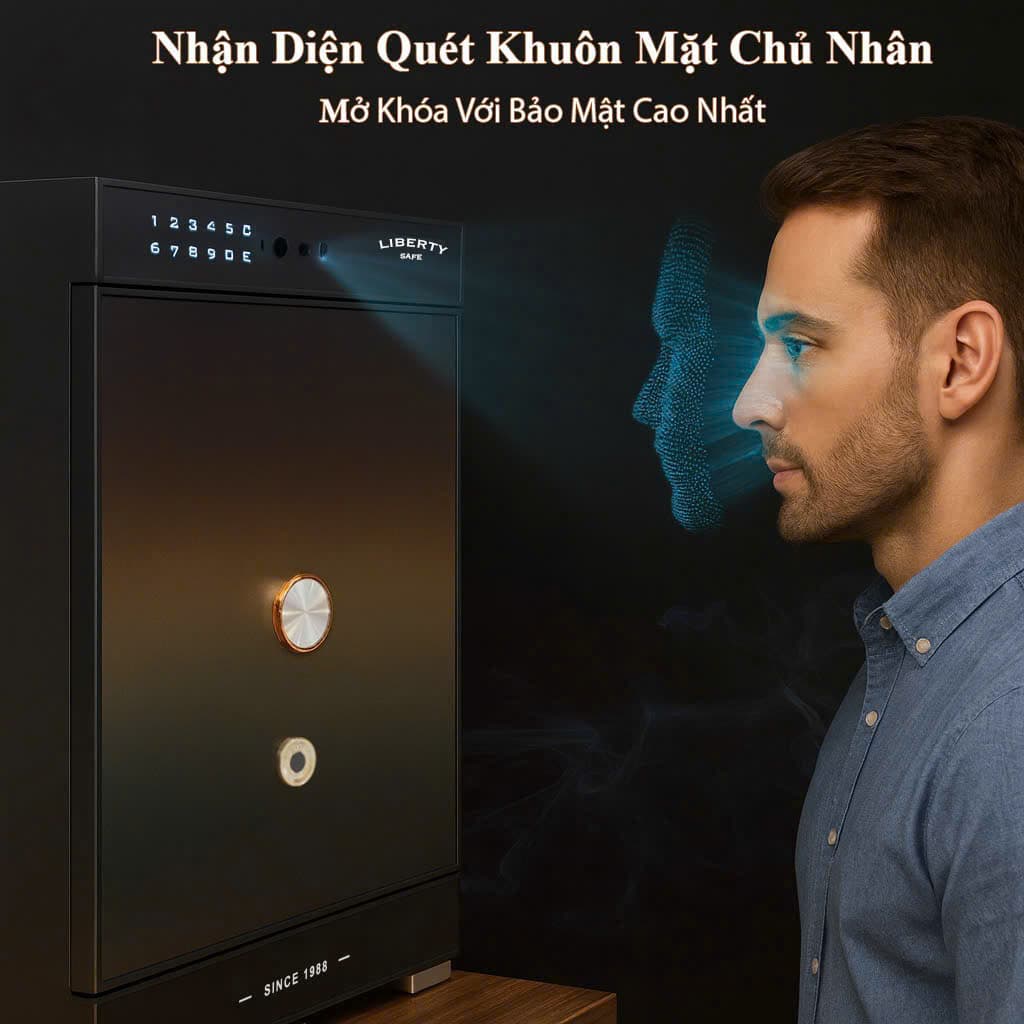 Két Sắt Liberty LB68 Vantis Max - Quét Tĩnh Mạch Bàn Tay