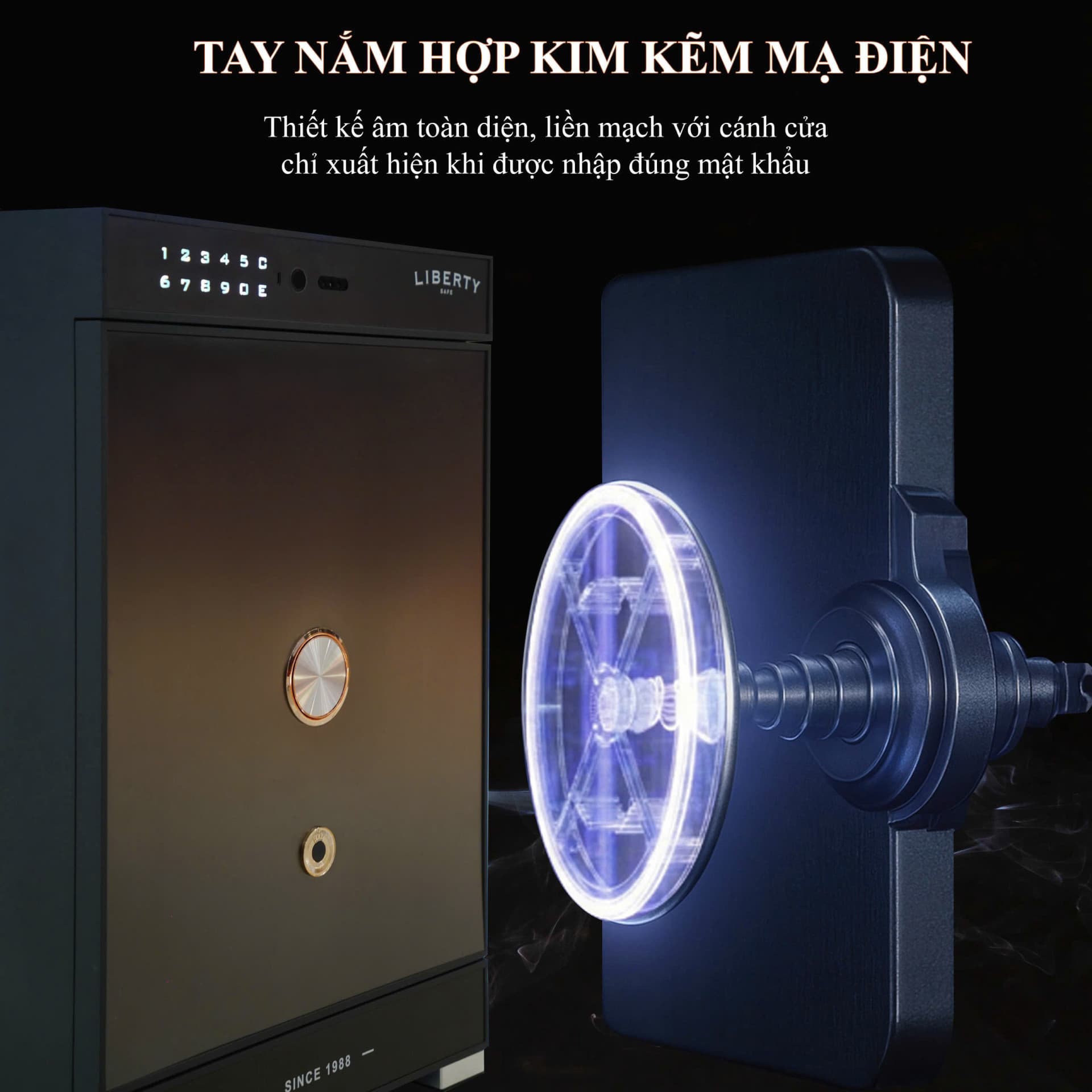 Két Sắt Liberty LB79 Vantis Max - Quét Tĩnh Mạch Bàn Tay