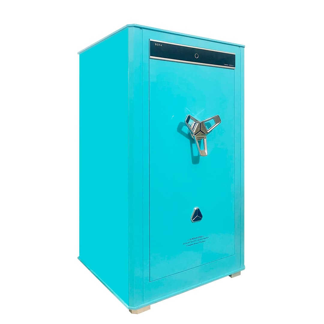 Két sắt BOFA BJ-100TG nhìn từ góc nghiêng
