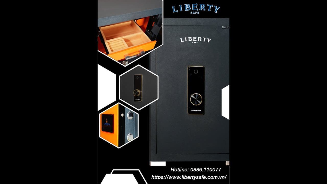 Két Sắt Liberty LB88Pro Special Edition - Khóa Vân Tay Điện Tử Kết Nối Điện Thoại