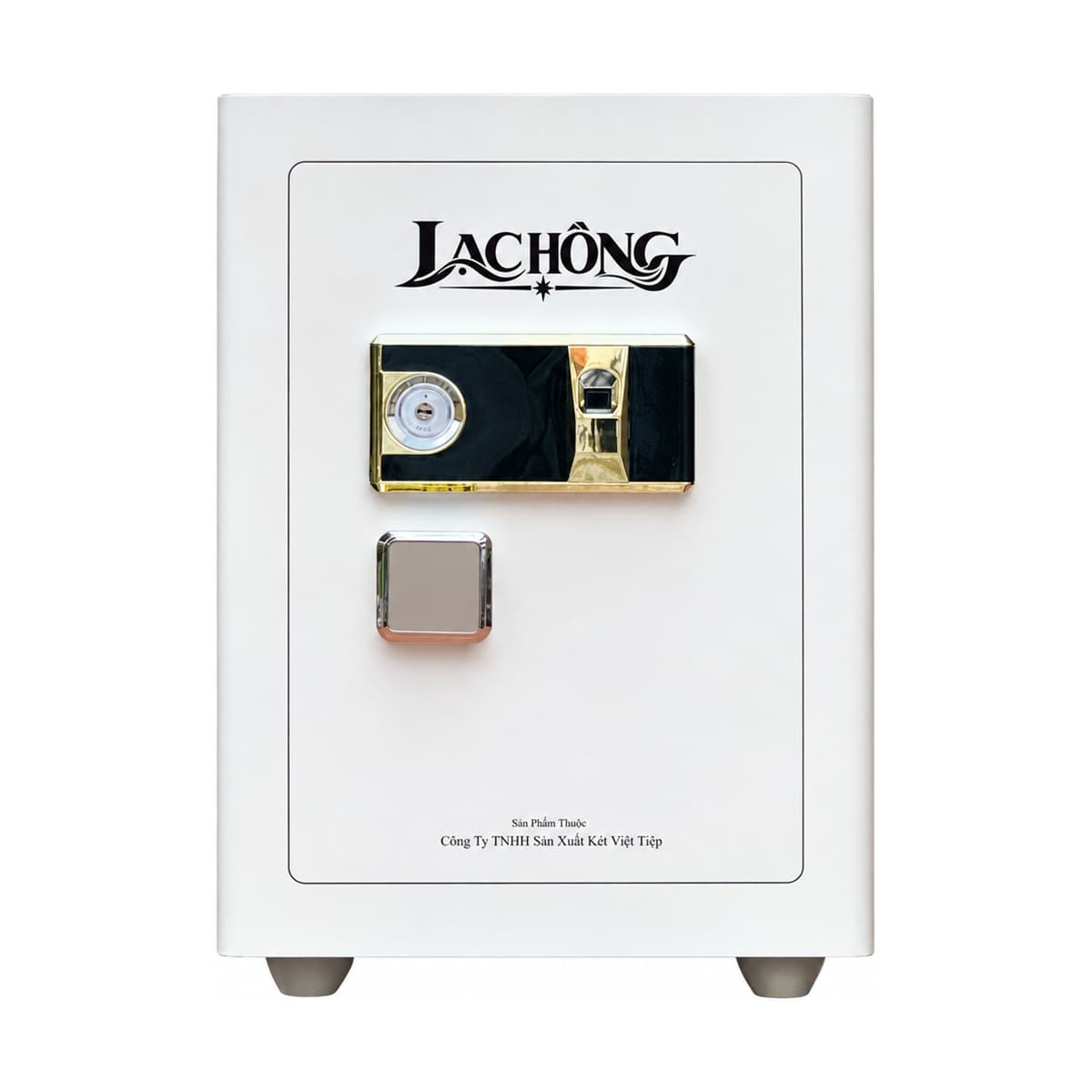 Két sắt Lạc Hồng VSC86 FG màu trắng, đóng cửa, mặt trước