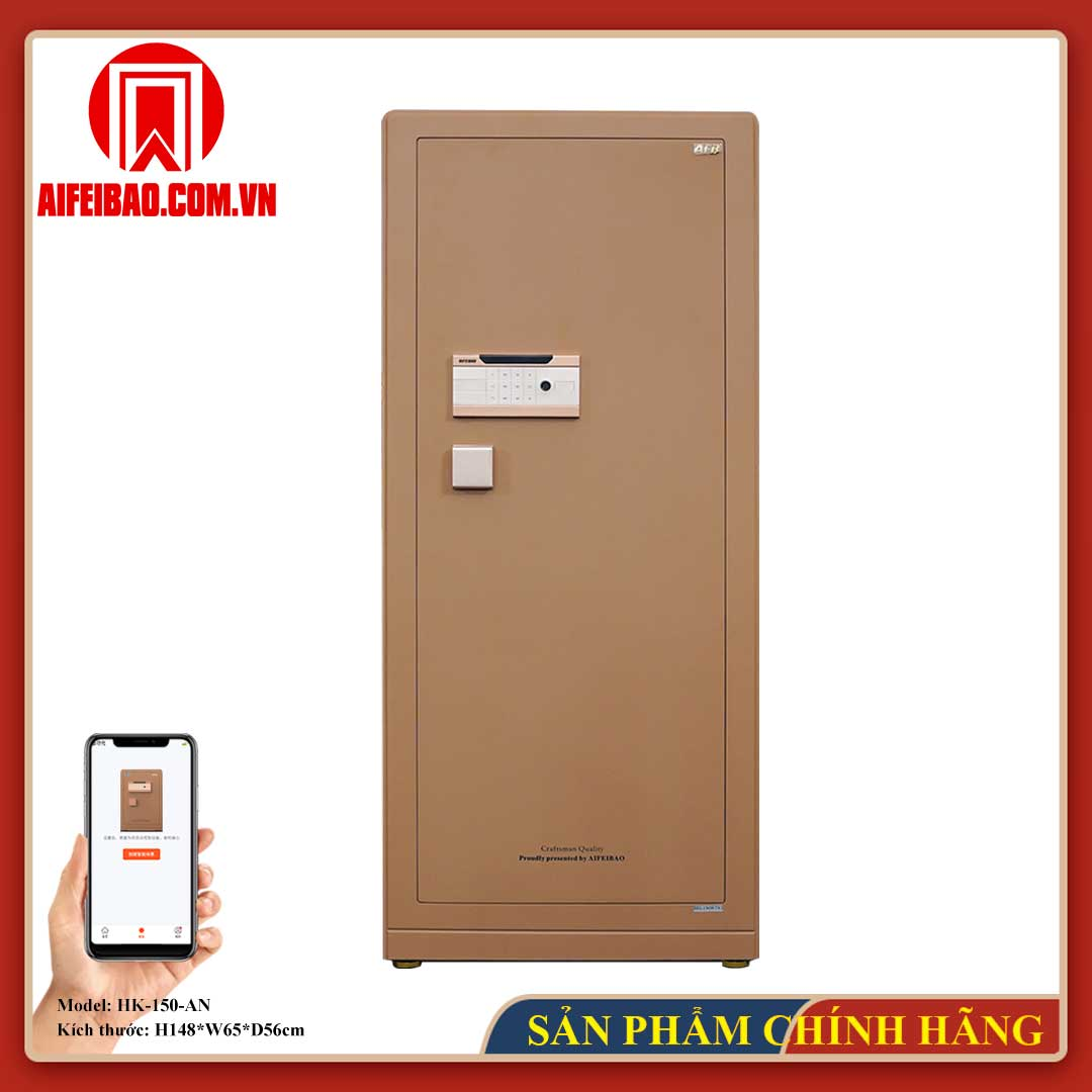 Mặt trước két Aifeibao HK-150-AN màu nâu đồng