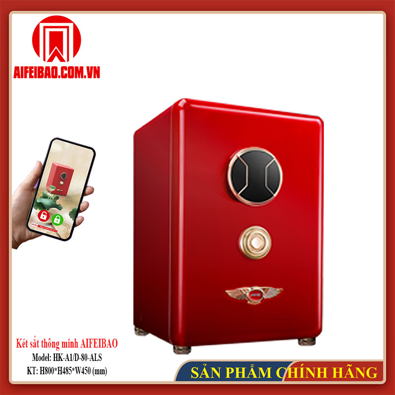 Góc trước két Aifeibao HK-A1/D-80-ALS màu đỏ
