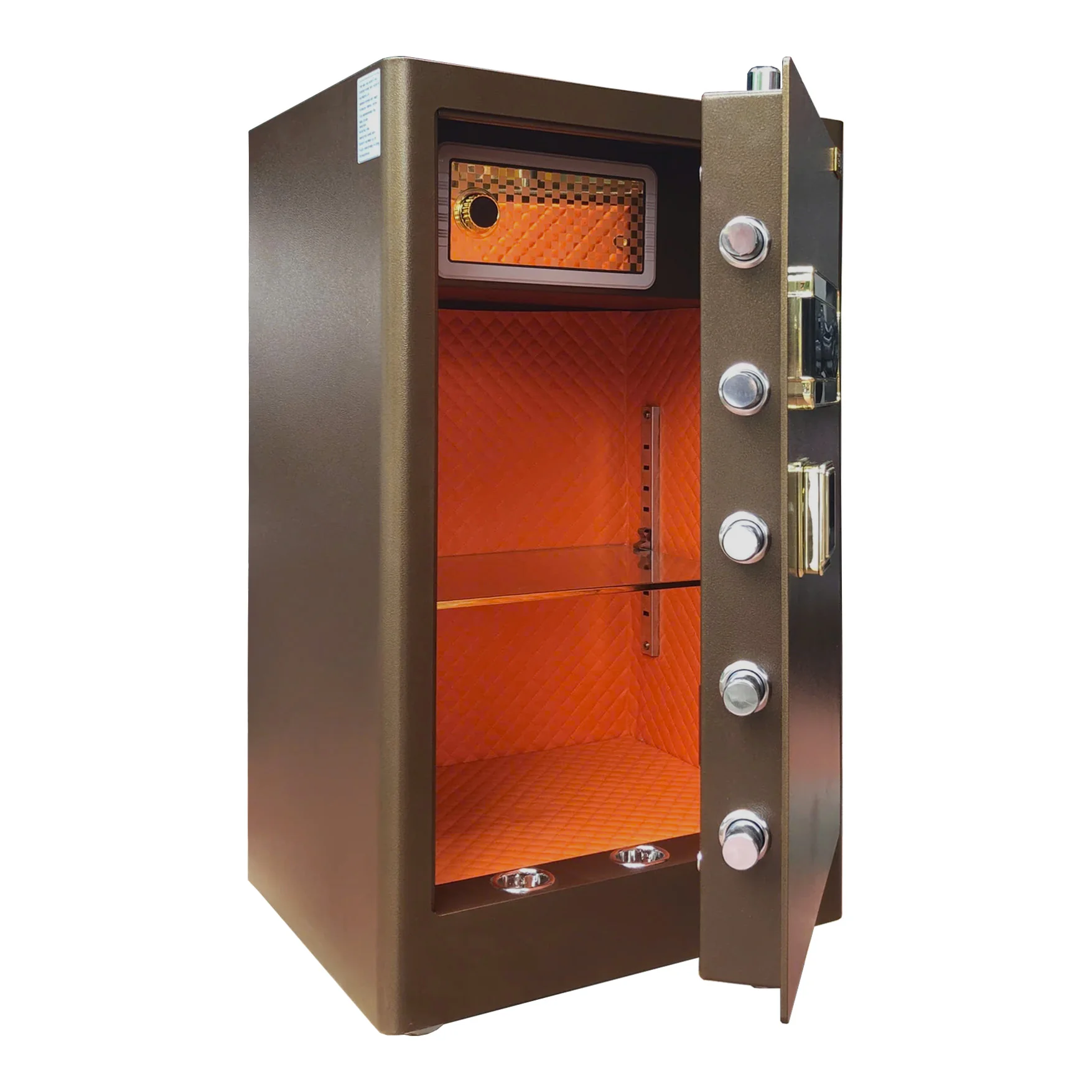 Bofa ZB-80DJ: góc mở cánh và bố trí khoang trong ảnh màu nâu