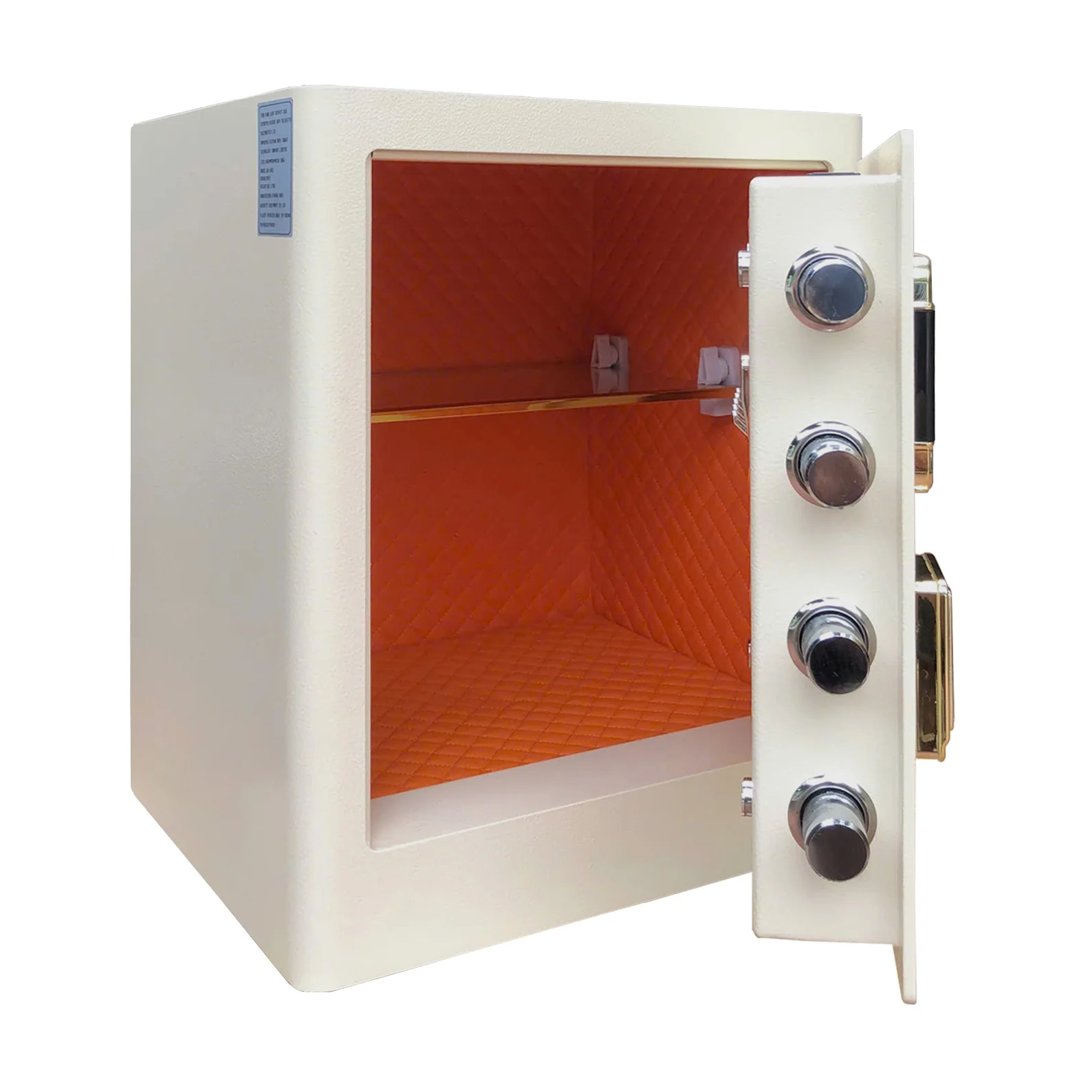 Bofa ZB-45DJ: góc mở cánh và vị trí chốt trong ảnh màu kem