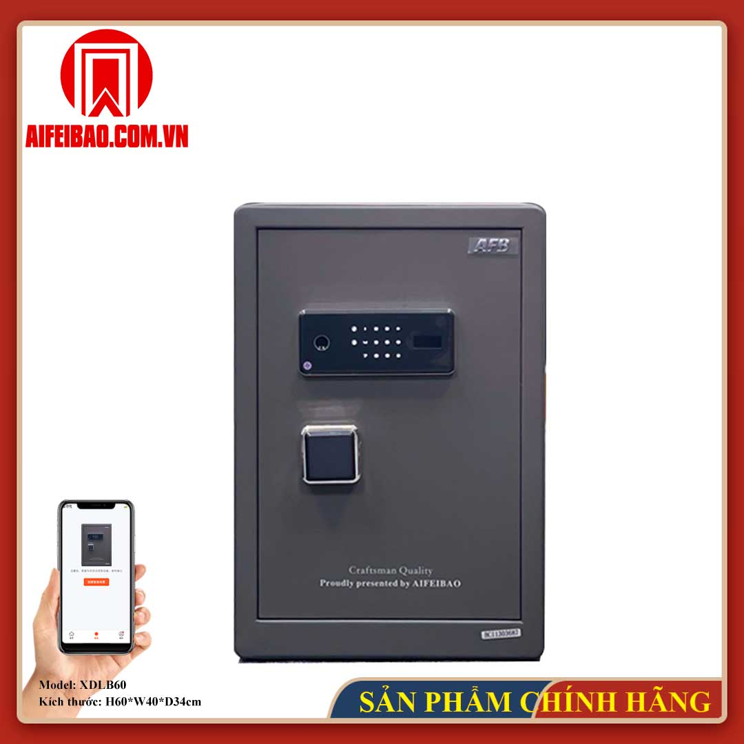 Mặt trước két Aifeibao XDLB60 màu xám
