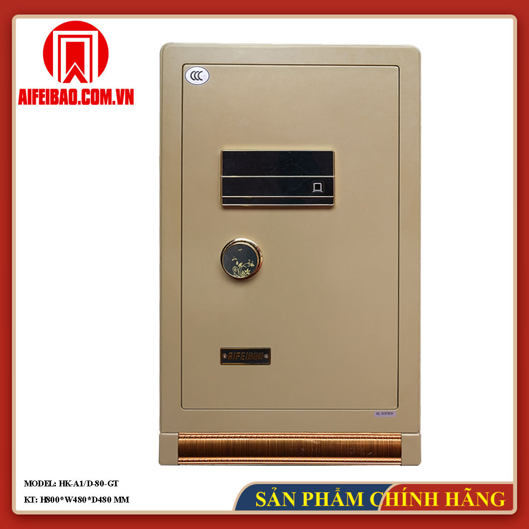 Mặt trước két Aifeibao HK-A1/D-80-GT màu vàng đồng