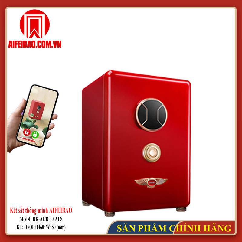 Góc trước két Aifeibao HK-A1/D-70-ALS màu đỏ